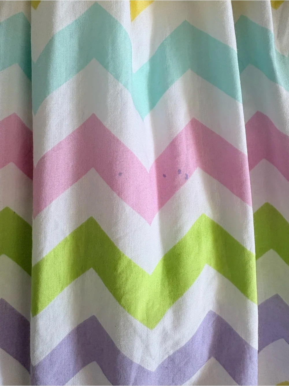 Kelly’s Kids Vintage Girls Pastel Chevron Stripe Easter Dress “C” Monogram 6 7